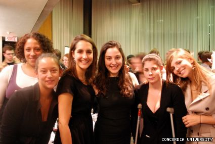Left to Right: Fabienne Gabillet Dyke, Catherine L’Italien, Dania Habib, Anna Goldfinch, Mallory Lawton and Pauline Lambton